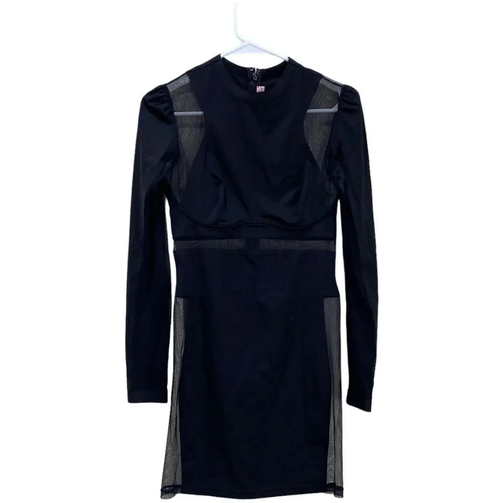 AGENT PROVOCATEUR Mischa Dress Black AP Size 10 US 2-4 Mesh Sexy - Picture 4 of 14
